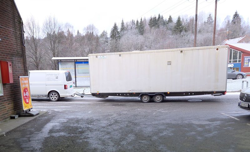 Utleie av byggebrakke i Oslo som sett på bilde